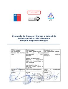 GCL 1.5.2 Protocolo de Ingreso y Egreso a UPC Neonatal HRR V2-2015