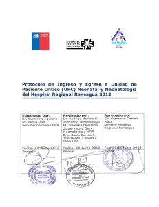 GCL 1.5.2 Protocolo de Ingreso y Egreso a UPC Neonatol HRR V1-2013