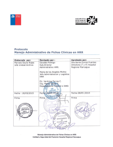 REG 1.1 1.4 Protocolo Manejo Administrativo de Fichas Clinicas HRR V5-2015