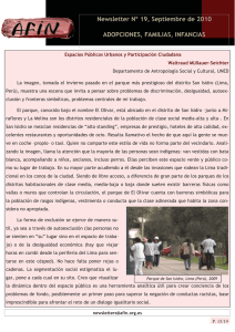 Newsletter Nº 19, Septiembre de 2010 ADOPCIONES, FAMILIAS, INFANCIAS