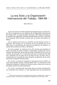 La era Solís y la Organización Internacional del Trabajo, 1964-66 ^