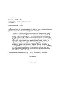 Carta sobre el espectro radioeléctrico de Costa Rica
