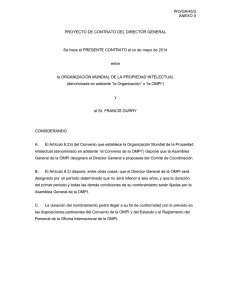 WO/GA/45/3 ANEXO II  PROYECTO DE CONTRATO DEL DIRECTOR GENERAL