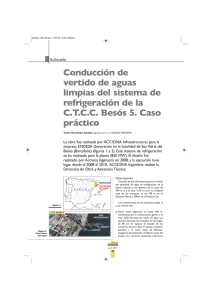 Conducción de vertido de aguas limpias del sistema de refrigeración de la C.T.C.C. Besós 5.