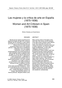 Las mujeres y la crítica de arte en España (1875-1936) Á