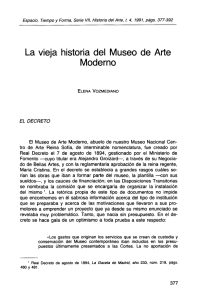 La vieja historia del Museo de Arte Moderno