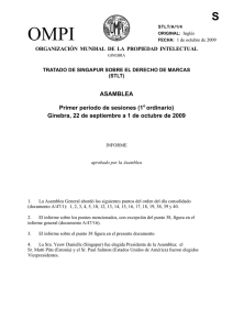 OMPI S ASAMBLEA Primer período de sesiones (1