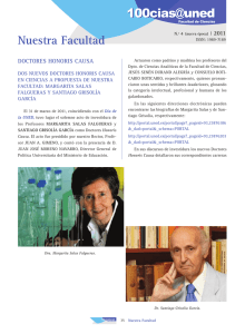 100cias@uned Nuestra Facultad 2011 DOCTORES HONORIS CAUSA