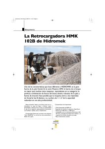 Retrocargadora HMK 102B de Hicromek