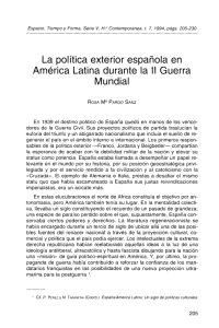 La política exterior española en América Latina durante la II Guerra Mundial