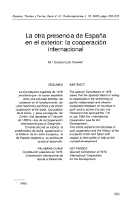 La otra presencia de España en el exterior: la cooperación internacional