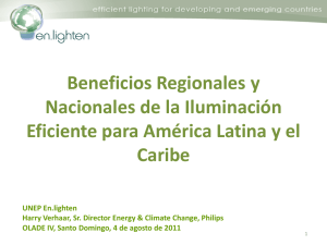 National and regional potential of efficient lighting in Latin America and the Caribbean