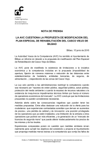 Propuesta de modificaci n del plan especial de rehabilitaci n del Casco Viejo de Bilbao