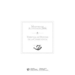 Tribunal Vasco de Defensa de la Competencia. Memoria 2006