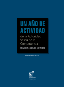 Un a&ntilde;o de actividad de la Autoridad Vasca de la