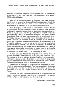 Espacio, Tiempo y Forma, Serie VI, Geografía, t. IV, 1991,... Ejercicios prácticos de Geografía Física.