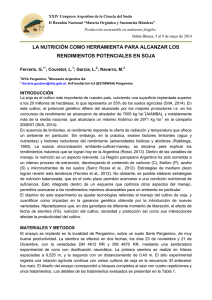 XXIV Congreso Argentino de la Ciencia del Suelo