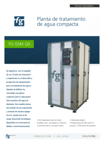 Planta de tratamiento de agua compacta FG OSM Q/L