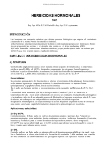 HERBICIDAS HORMONALES INTRODUCCIÓN 2005