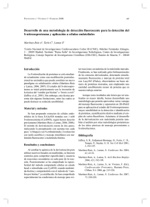 Desarrollo de una metodología de detección fl uorescente para la... S-nitrosoproteoma y aplicación a células endoteliales