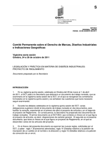 S Comité Permanente sobre el Derecho de Marcas, Diseños Industriales