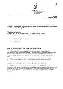 S Comité Permanente sobre el Derecho de Marcas, Diseños Industriales