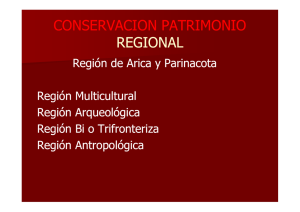 Conservación Sustentable del Patrimonio Cultural de la Región