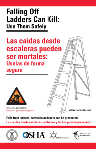 Falling Off Ladders Can Kill: Use Them Safely - PDF