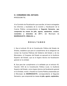 H. CONGRESO DEL ESTADO.
