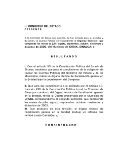 H. CONGRESO DEL ESTADO. de 2005,