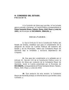 H. CONGRESO DEL ESTADO.