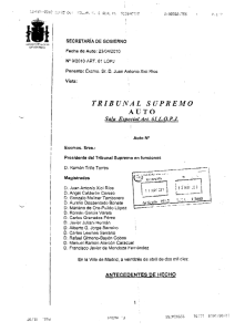 Tribunal Supremo (Pleno) Los recusados, antes de que sea resuelta su propia recusaci n, inadmiten de plano la recusaci n del Presidente D. Carlos D var -Auto 23-04-2010.