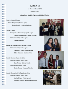 Competencias de Naciones Unidas de Baldwin School  2015