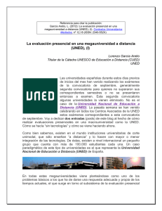 Referencia para citar la publicación: megauniversidad a distancia (UNED), (I).