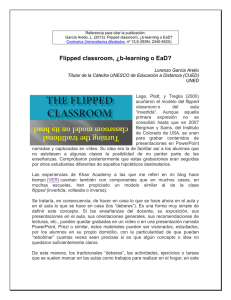 Flipped classroom, ¿b-learning o EaD?
