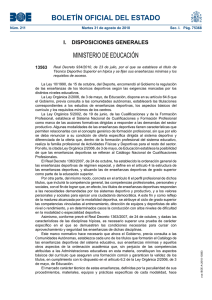 BOLETÍN OFICIAL DEL ESTADO MINISTERIO DE EDUCACIÓN I.  DISPOSICIONES GENERALES 13563