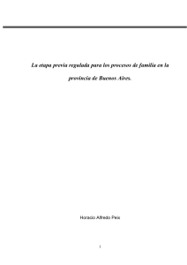 Etapa Previa en Procesos de Familia en Buenos Aires
