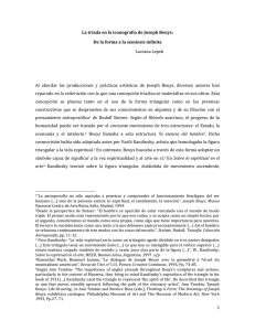 Luciana Lepek, La tr ada en la iconograf a de Joseph Beuys: De la forma a la semiosis infinita.
