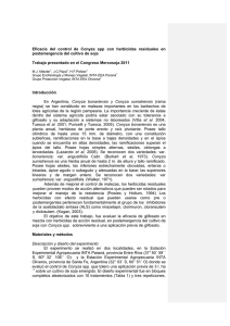 Eficacia del control de Conyza spp con herbicidas residuales en POE soja.pdf