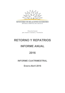 Informe del Mrree