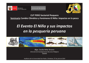 El Evento El Niño y sus impactos en la pesquería peruana