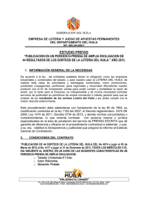 Estudios Previos Invitación Pública 05 - 2013 - Publicación Resultados Prensa