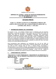 Estudios Previos Invitación Pública 04 - 2013 - Publicación Avisos Publicitarios