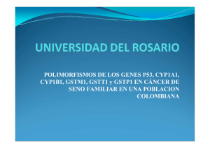 POLIMORFISMOS DE LOS GENES P53, CYP1A1, SENO FAMILIAR EN UNA POBLACION