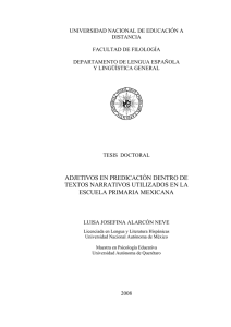 UNIVERSIDAD NACIONAL DE EDUCACI&Oacute;N A DISTANCIA  FACULTAD DE FILOLOG&Iacute;A