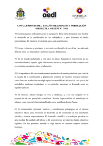 Conclusiones del I Salón de Empleo y Formación Orihuela Orienta 2013