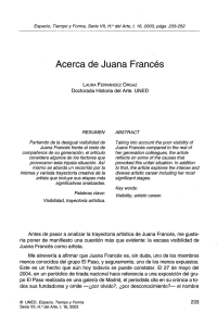 Acerca de Juana Francés