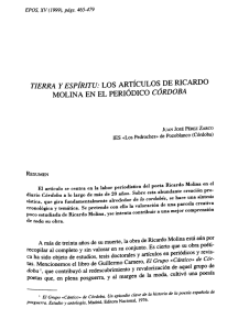 TIERRA Y ESPÍRITU: CÓRDOBA EPOS, XV (1999), págs. 465-479