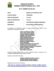 Descargar la norma ACTA NÚMERO 048 DE 2015 Tipo de archivo: pdf Tamaño: 247.8 kB