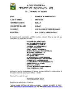 Descargar la norma ACTA NÚMERO 039 DE 2015 Tipo de archivo: pdf Tamaño: 219.8 kB